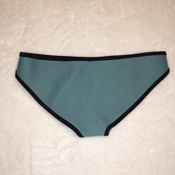 Dark Blue Triangl Neoprene Bikini Bottom - Picture 2 of 3